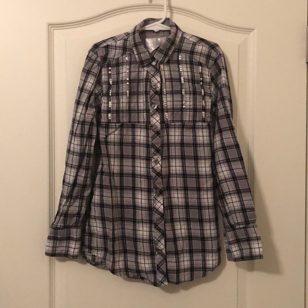 Girl’s Justice button down top.  Sz 8